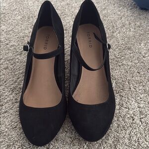Torrid Black Heeled Mary Jane Shoes